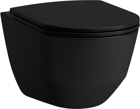 Laufen Pro Wand-WC Tiefspüler, spülrandlos, schwarz matt