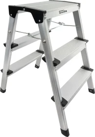 Güde GAT 3S Alu 2-tlg. Trittleiter, 2x 3 Stufen
