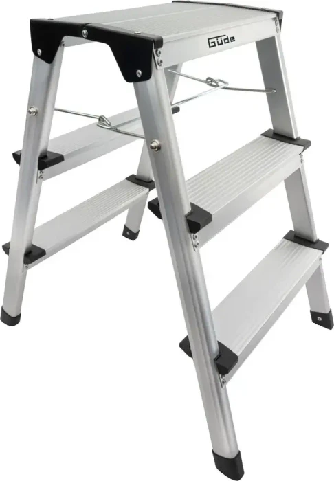 Güde GAT 3S Alu 2-tlg. Trittleiter, 2x 3 Stufen