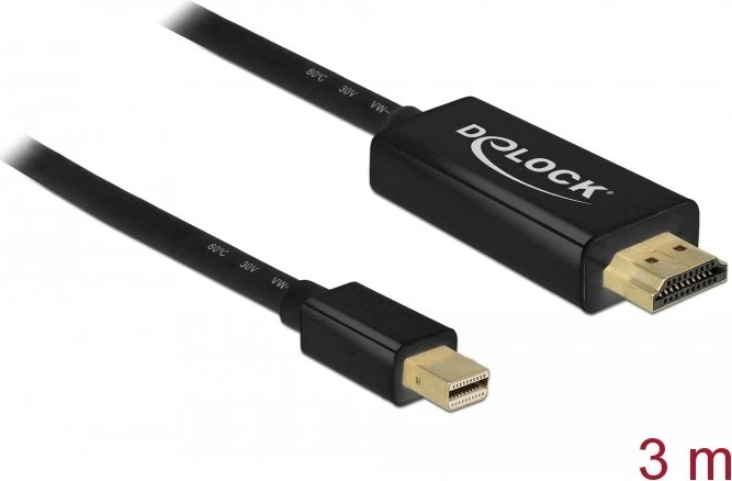 DeLOCK Mini DisplayPort 1.1/HDMI Adapterkabel, 3m
