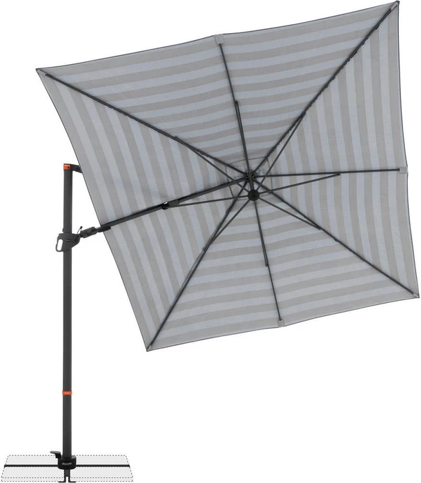 Doppler myZONE Sonnenschirm 320x240cm blockstreif