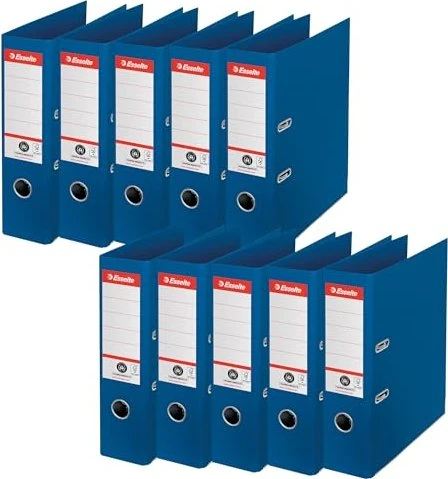 Esselte No. 1 Ordner 2-Ring Recycling, 75mm, A4, blau, 10er-Pack