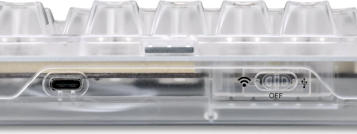 Sharkoon Crystal Shark, White, LEDs RGB, KKT Kang White V3, USB, DE
