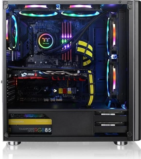 Thermaltake V200 TG, schwarz, Glasfenster