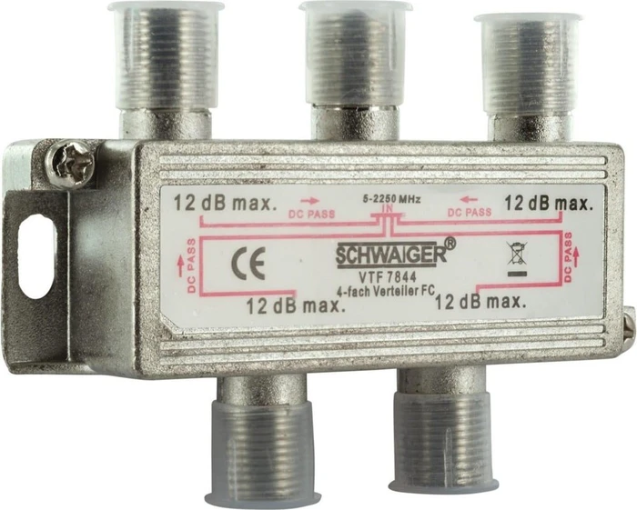 Schwaiger 4-fach Verteiler 12dB