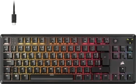 Corsair Gaming K70 CORE TKL RGB, schwarz, MLX RED V2, USB, ES