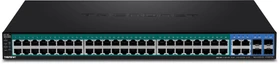 TRENDnet TPE Rackmount Gigabit Smart Switch, 48x RJ-45, 4x RJ-45/SFP, 370W PoE+ (TPE-5240WS)