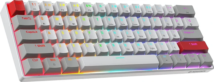 Newmen GM610 60% Wireless Mechanical Gaming Keyboard, LEDs RGB, Outemu Red, USB/Bluetooth, US