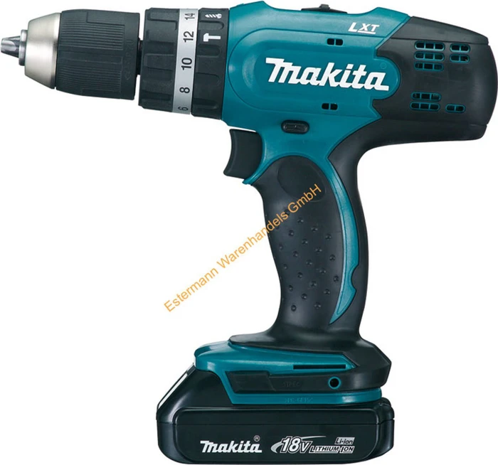 Makita DHP453SYE Akku-Schlagbohrschrauber inkl. Koffer + 2 Akkus 1.5Ah