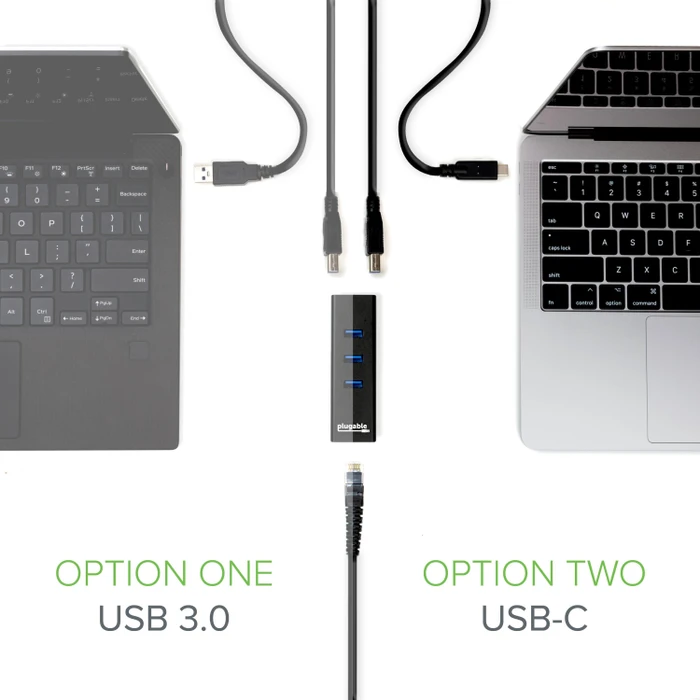 plugable Bus Powered Hub, RJ-45, USB-B 3.0 [Buchse]