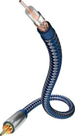 in-akustik Premium Video Cinch Kabel 1m blau/silber