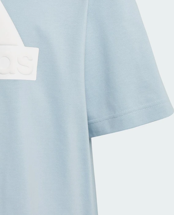 adidas Future Icons Logo Piqué T-Shirt kurzarm wonder blue/white (Junior)