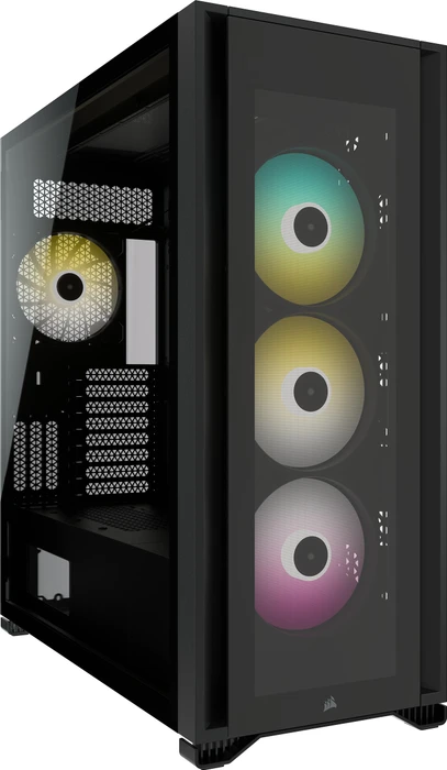 Corsair iCue 7000X RGB, schwarz, Glasfenster