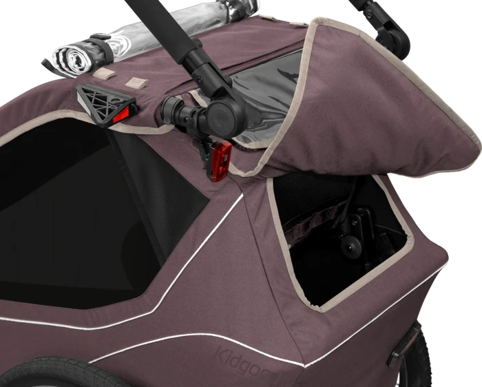 Qeridoo Kidgoo 1 Fahrradanhänger wildberry violet (Modell 2026)