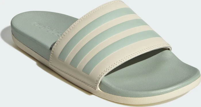 adidas Comfort Adilette wonder white/linen green met (Damen)