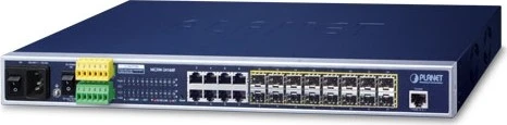 Planet MGSW Rackmount Gigabit Managed Switch, 16x SFP, 8x RJ-45