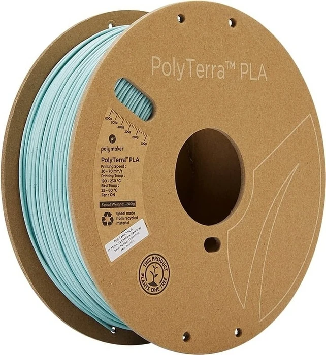 Polymaker PolyTerra PLA, slate grey, Spule, 1.75mm, 1.00kg