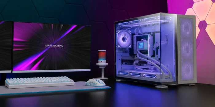 Mars Gaming MC-NOVA2 White, Glasfenster