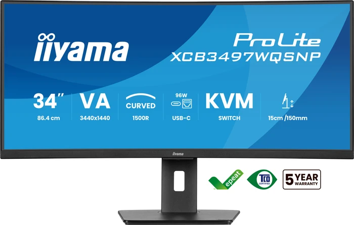 iiyama ProLite XCB3497WQSNP-B1, 34"