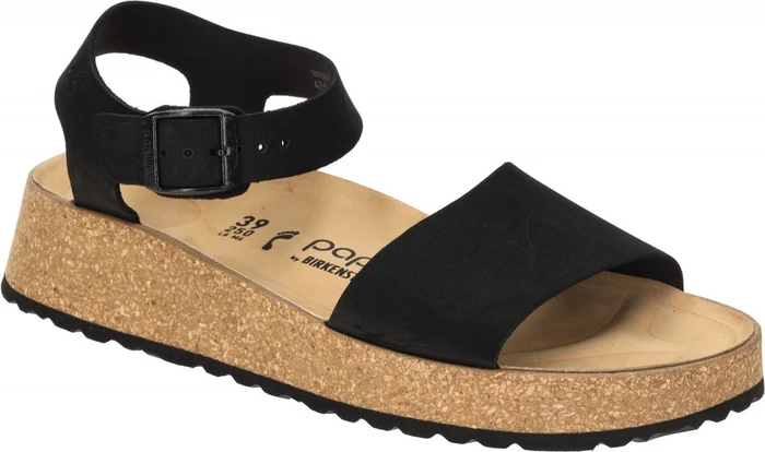 Birkenstock Glenda Nubukleder schwarz (Damen)