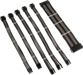 Kolink Core Adept Braided Cable Extension Kit, Black/Gunmetal (COREADEPT-EK-BGM)