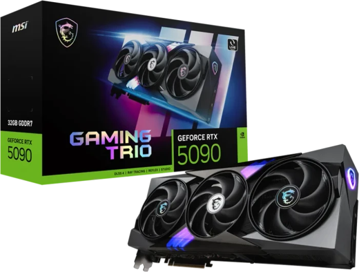 MSI GeForce RTX 5090 32G Gaming Trio, G5090-32GT, 32GB GDDR7, HDMI, 3x DP