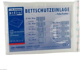 Dr. Junghans Medical Folie/Frottee Bettschutzeinlage, 40x50cm, 1 Stück