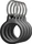 Belkin Secure Holder mit Schlüsselanhänger für Apple AirTag schwarz, 4er-Pack (MSC001btBK)