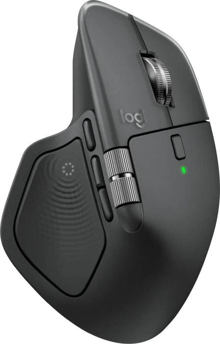 Logitech MX Master 4 Combo for Windows, Graphite, dunkelgrau, Logi Bolt, USB/Bluetooth, DE