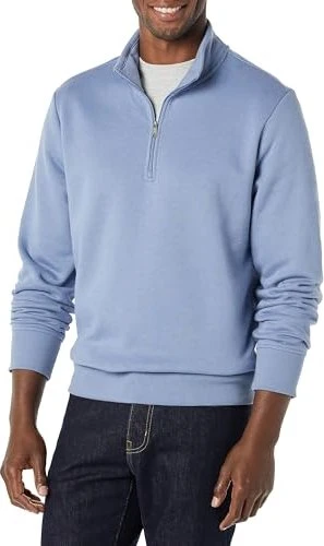 Amazon Fleece mit Viertelreißverschluss Sweatshirt schieferblau (Junior)