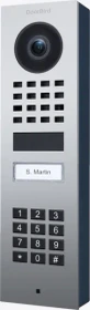 DoorBird D1101KV IP Video Türstation mit 1 Ruftaste, Keypad Modul, Edelstahl V4A, Chrom-Optik, hochglanzpoliert, Aufputz