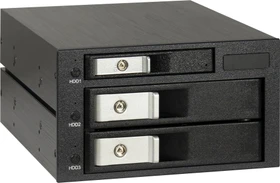 Inter-Tech ST-3525, 2x 5.25" Wechselrahmen auf 2x 3.5" und 1x 2.5"