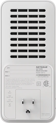 Netgear AX1600 EAX12 Mesh Extender