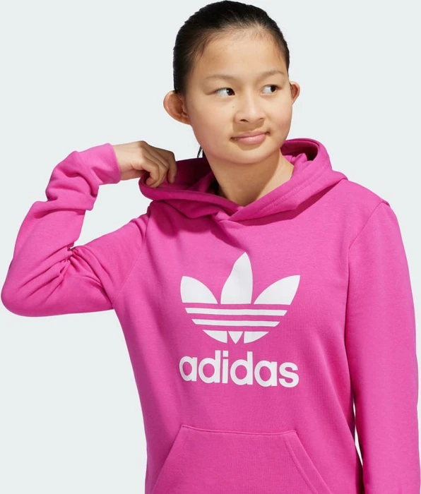 adidas Trefoil Hoodie semi lucid fuchsia (Junior)