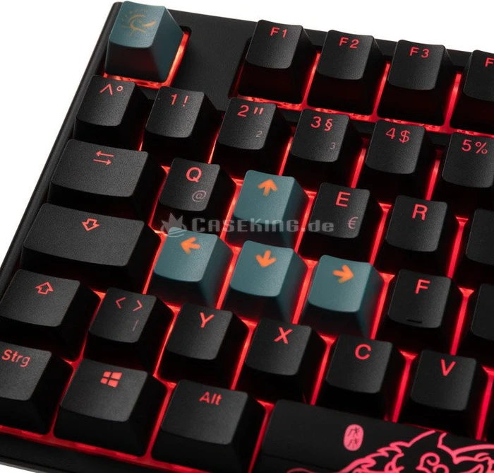 Ducky One 2 RGB TKL PBT, LEDs RGB, schwarz, MX RGB BROWN, USB, DE