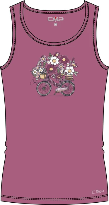 CMP Grafik Funktionsshirt ärmellos peony (Junior)
