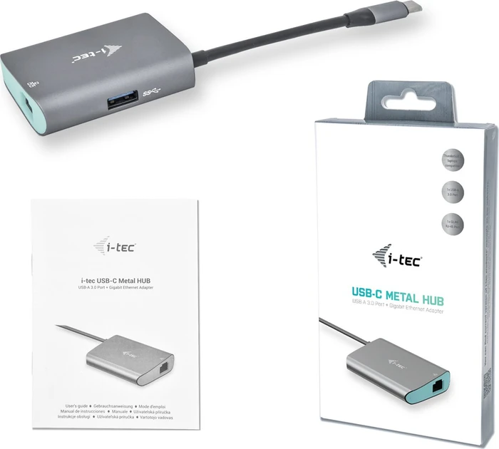 i-tec USB-Hub, RJ-45, USB-C 3.0 [Stecker]