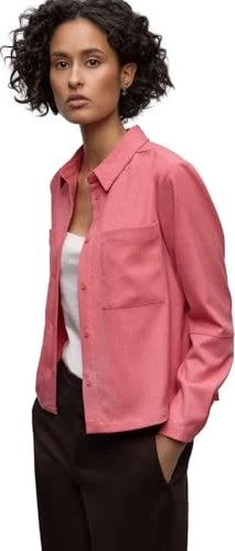 Street One Hemdbluse mit Taschen Hemd langarm striking coral melange (Damen)