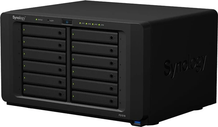 Synology FlashStation FS1018, 8GB RAM ECC, 4x RJ-45 1000Base-T, 3x USB-A 3.0