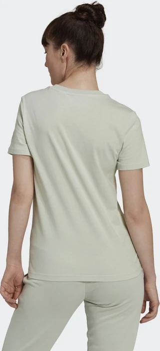 adidas Loungewear Essentials Slim Logo T-Shirt kurzarm linen green/white (Damen)