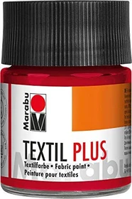 Marabu Plus Textilfarbe, karminrot, 50ml