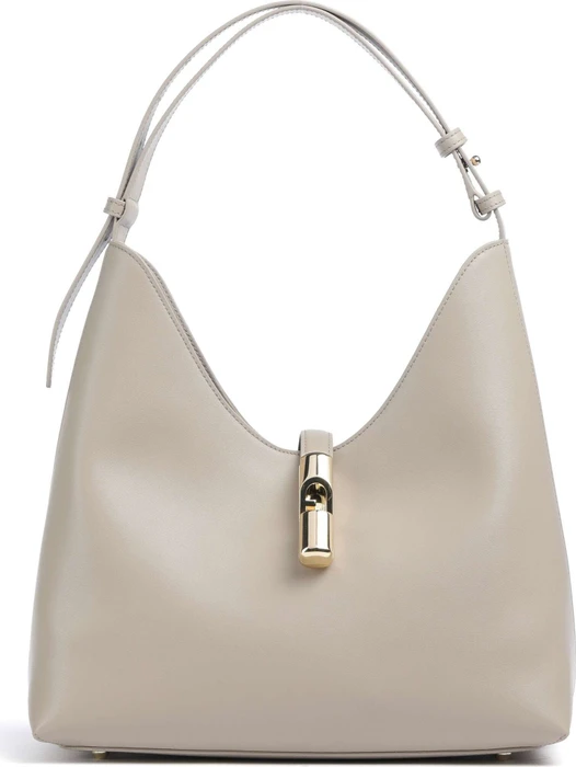 Furla Goccia M Schultertasche linen