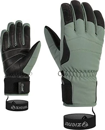 Ziener Kale AS AW Skihandschuhe green mud (Damen)