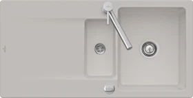 Villeroy & Boch Siluet 60 R Einbau Becken reversibel mit Ablauffernbedienung steam