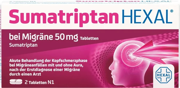 Hexal Sumatriptan Tabletten, 2 Stück