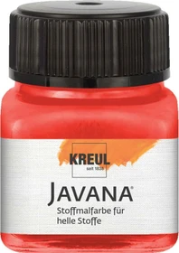 Kreul Javana Stoffmalfarbe für helle Stoffe, rot, 20ml