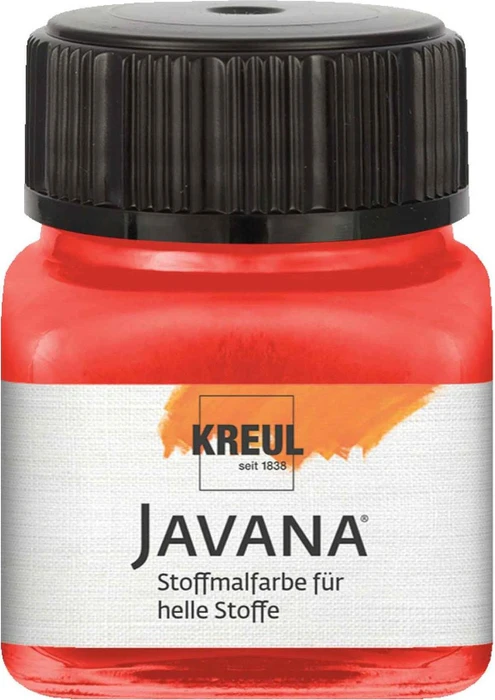 Kreul Javana Stoffmalfarbe für helle Stoffe, rot, 20ml