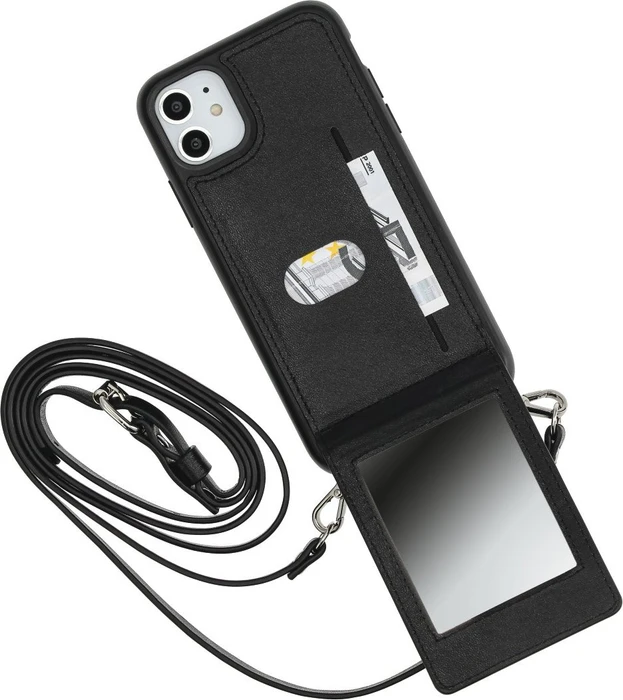 Hama Cross-Body-Cover Mirror für Apple iPhone 11 schwarz
