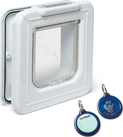 Pet Mate Cat Mate Elite ID-Marke Katzenklappe mit Zeitschaltuhr Funktion