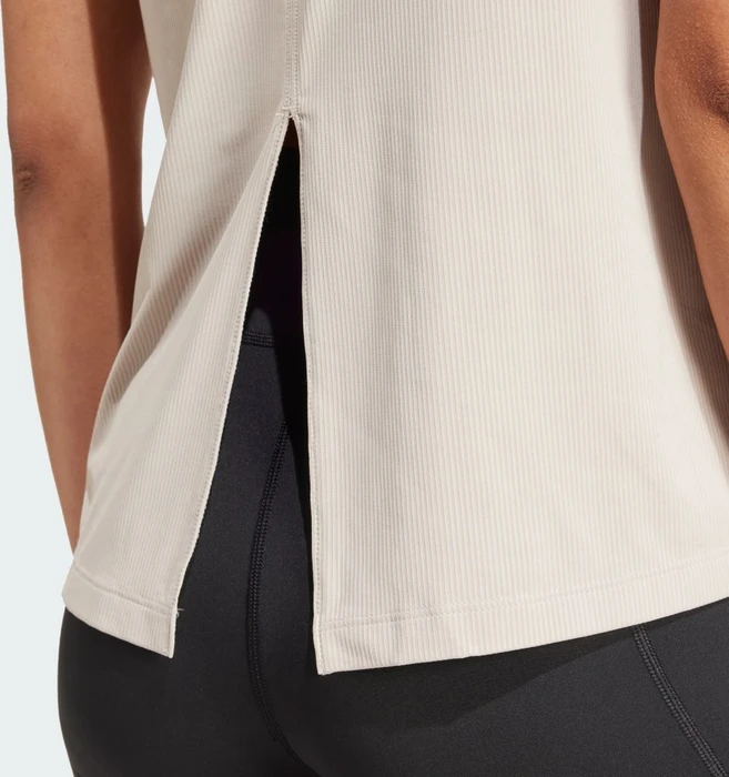 adidas Studio Funktionsshirt ärmellos wonder beige/grey two (Damen)